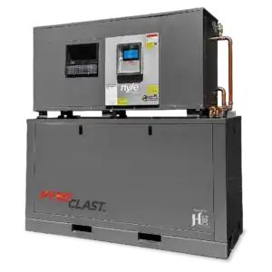 Photo of the Nyle Pyroclast commercial integrated heat pump water heater