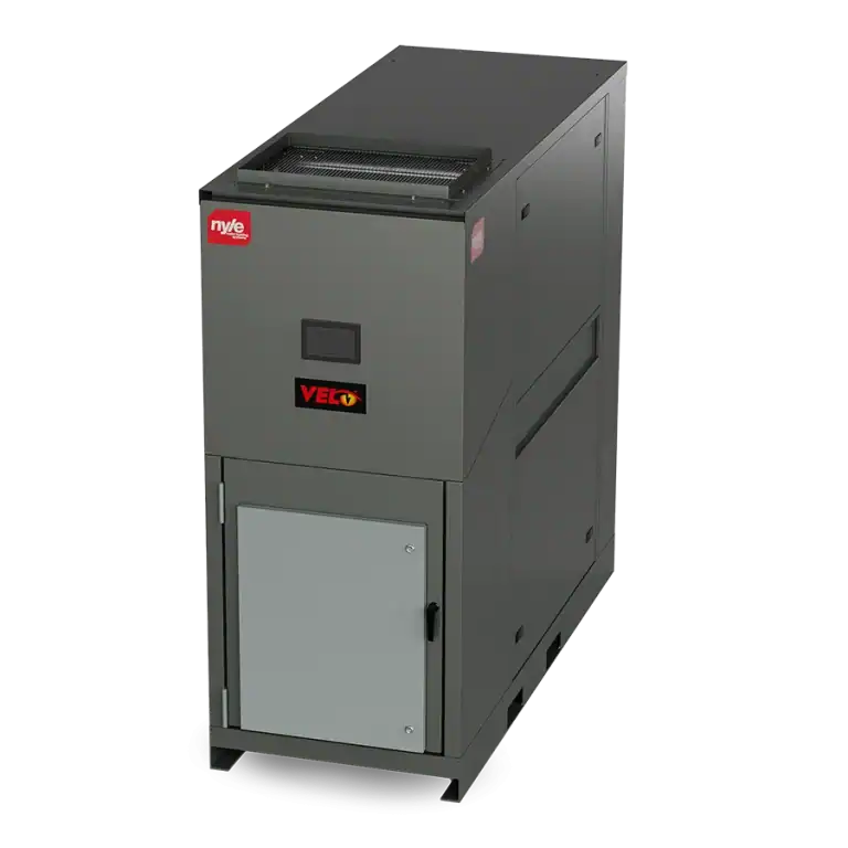 High-efficiency Nyle water heating system for commercial and industrial applications.