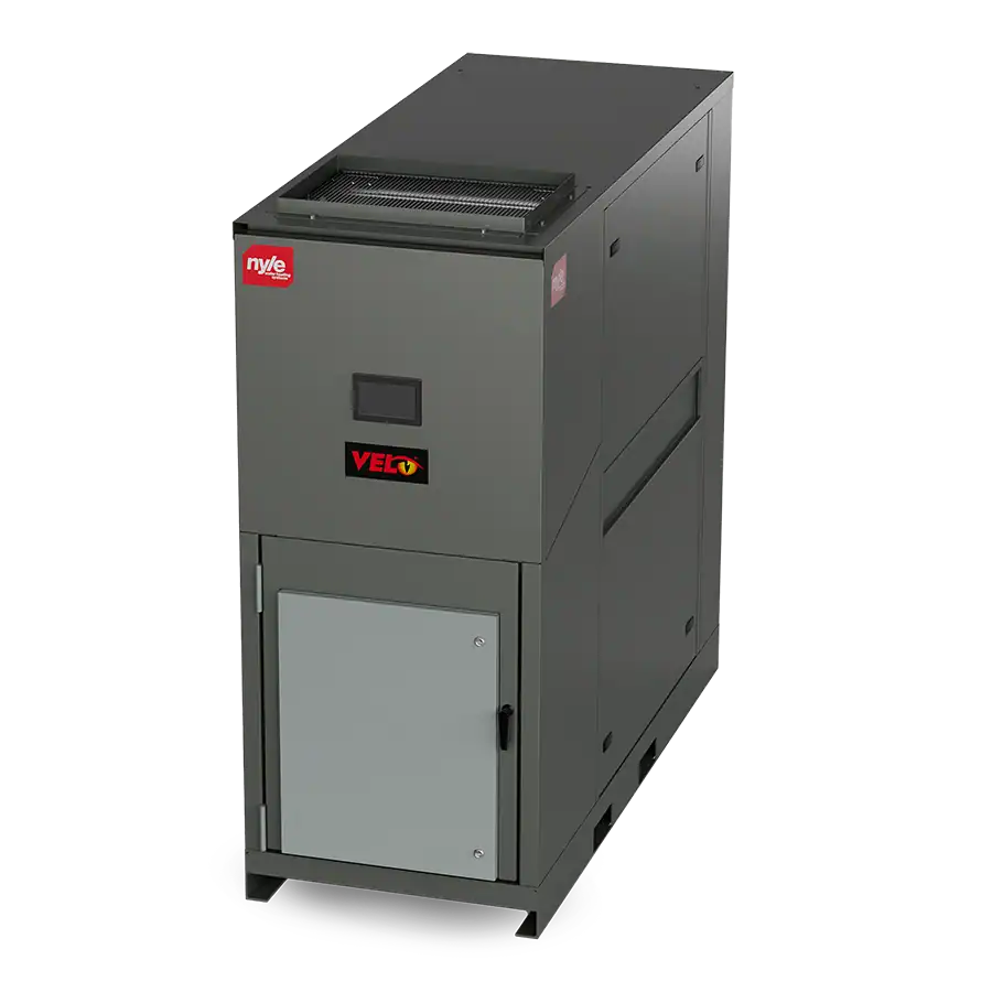 High-efficiency Nyle water heating system for commercial and industrial applications.