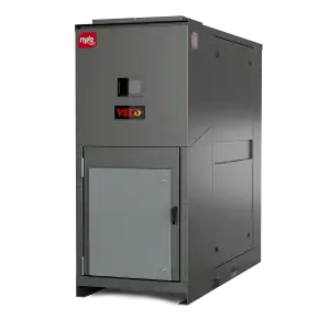 High-efficiency Nyle water heating system for commercial and industrial use.