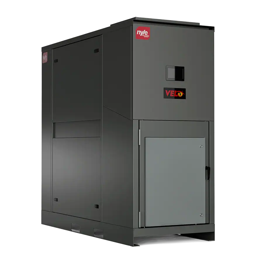 High-efficiency Nyle water heating system with advanced Velo technology for reliable hot water.