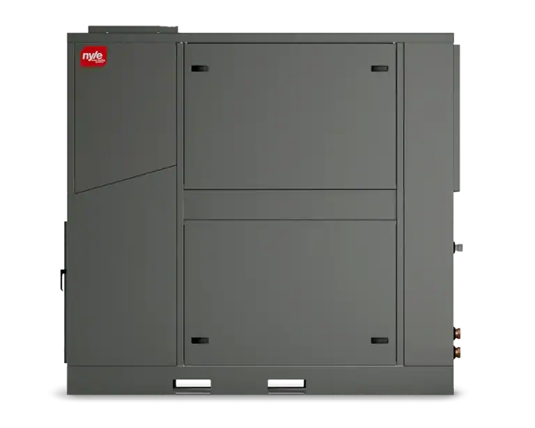 High-efficiency Nyle water heating system for commercial and industrial applications.