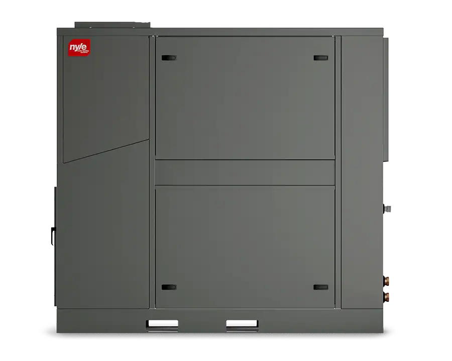 High-efficiency Nyle water heating system for commercial and industrial applications.